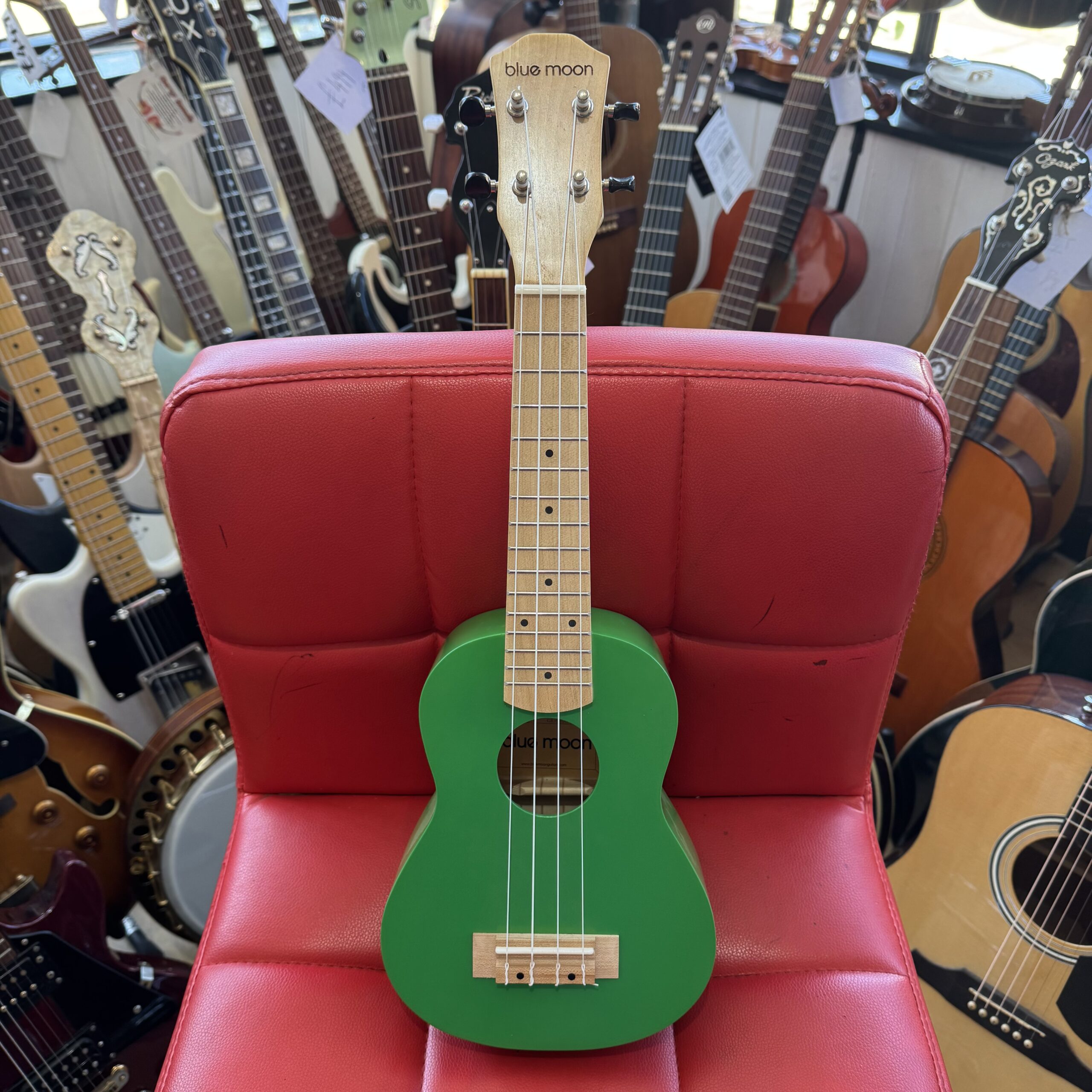 Blue Moon BU-04 Soprano Green Ukulele